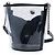 Borsa a secchiello Chanel Camellia Coco in PVC nero e vitello stropicciato, dimensione Medium - vista 2