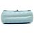 Chanel Blue Large Quilted Aged Calfskin Coco Soft Flap Blu chiaro - vista 3