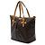 Louis Vuitton Brown Monogram Palermo GM Marrone - vista 2