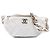Borsa cintura elegante Chanel in vitello matelassé bianco CC Bianco sporco