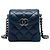 Chanel Blue Mini CC Quilted Calfskin Trunk Flap Azul Azul marinho