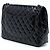 Chanel Black Maxi Classic Patent Double Flap Schwarz - Ansicht 2