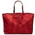 Bottega Veneta Red Nylon Intrecciolusion Tote
