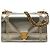 Autre Marque Dior Silver Small Studded Patent Diorama Flap Argento