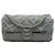 Chanel Gray Medium Quilted Crinkled Calfskin Ultra Stitch Flap Marrone