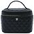 Chanel Black Medium CC Quilted Caviar Vanity Case Nero