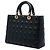 Autre Marque Dior Black Large Lambskin Cannage Lady Dior Nero - vista 2