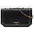 Chanel Black Medium Quilted Calfskin Octagon CC Clasp Flap Nero