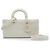 Autre Marque Dior White Medium Calfskin Cannage Diamond Lady D Joy Bianco