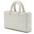 Autre Marque Dior White Medium Calfskin Cannage Diamond Lady D Joy Bianco - vista 2