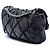 Chanel Black Medium Quilted Crinkled Calfskin Ultra Stitch Flap Nero - vista 2