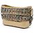 Chanel Gabrielle Crossbody Small in Tweed Oro e Vitello Metallizzato D'oro - vista 2