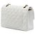 Chanel White Small Classic Caviar Double Flap Bianco Bianco sporco - vista 2
