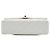 Chanel White Small Classic Caviar Double Flap Bianco Bianco sporco - vista 3