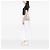 Chanel White Small Classic Caviar Double Flap Bianco Bianco sporco - vista 6
