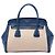 Bolsa Satchel Prada em Canapa com acabamento em couro Saffiano bege