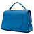 Chanel Blue Medium Grained Calfskin Chevron Chic Top Handle Flap - vista 2