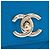 Chanel Blue Medium Grained Calfskin Chevron Chic Top Handle Flap - vista 5