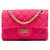 Chanel Mini Reissue 2.55 Single Flap 224 in tweed matelassé rosa