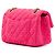 Chanel Mini Reissue 2.55 Single Flap 224 in tweed matelassé rosa - vista 2