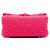 Chanel Mini Reissue 2.55 Single Flap 224 in tweed matelassé rosa - vista 3