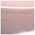 Clutch Chanel Classic in pelle caviar matelassé rosa con catena - vista 6