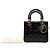 Autre Marque Dior Black Small Patent Cannage Lady Dior Nero - vista 7