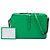 Bolsa Camera com aba e cinto Bottega Veneta em Nappa Intrecciato verde - vista 6