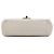 Chanel White Medium Quilted Lambskin Twist Chain Enamel CC Flap Bianco Crudo - vista 3