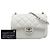 Chanel White Quilted Aged Calfskin Express Zip Around Flap Bianco Bianco sporco - vista 7