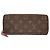Cartera larga Louis Vuitton Brown Monogram Clemence Castaño