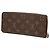 Cartera larga Louis Vuitton Brown Monogram Clemence Castaño - vista 2