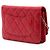 Portafoglio Chanel Red CC Quilted Lambskin Wallet on Chain Rosso - vista 2