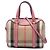 Borsa Bowling Alchester Burberry Beige Small House Check Canvas