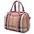 Borsa Bowling Alchester Burberry Beige Small House Check Canvas - vista 2