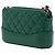 Clutch Gabrielle Double Zip con Catena in Vitello Invecchiato Verde Chanel Verde scuro - vista 2