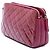 Chanel Red Quilted Patent CC Crown Double Zip Crossbody Rosso - vista 2