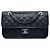 Chanel Blue Medium Quilted Caviar French Riviera Flap Azul Azul marinho