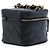 Petit vanity case Chanel en veau matelassé noir avec chaîne et barrette - vue 2