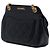Chanel Black Small Quilted Lambskin Curved Flap Nero - vista 2