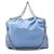 Stella Mc Cartney Stella McCartney Falabella Shaggy Deer Fold Over Shoulder Bag Blu