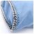 Stella Mc Cartney Stella McCartney Falabella Shaggy Deer Fold Over Shoulder Bag Blu - vista 7