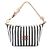 Borsa a mano Miu Miu 'Cannette' a righe Marrone Bianco Blu navy