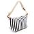 Borsa a mano Miu Miu 'Cannette' a righe Marrone Bianco Blu navy - vista 2