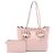 Saco Tote Miu Miu em couro rosa