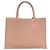 Miu Miu Medium Tote Bag mit geprägtem Logo Pink - Ansicht 2
