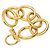 Bracciale con ciondoli placcato oro Chanel D'oro - vista 2