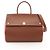 Burberry Elizabeth 2-Way Tote Bag Braun Rot
