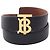 Cinturón de piel reversible Burberry TB para mujer Castaño Negro