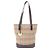 Borsa Tote Burberry Haymarket Check Marrone Multicolore Beige